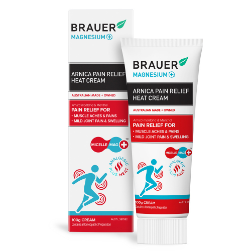 Brauer Magnesium + Pain Relief Heat Cream 100g