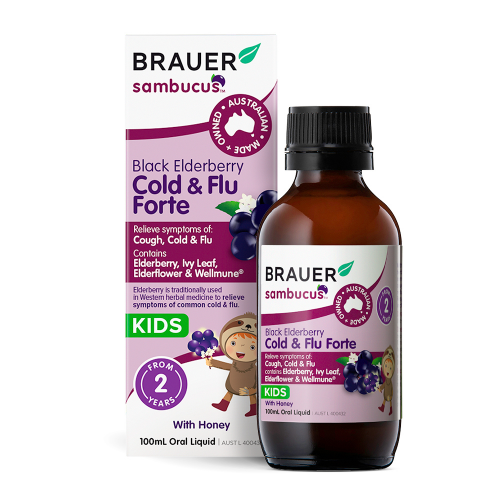 Brauer Sambucus Cold & Flu Forte For Kids 100mL