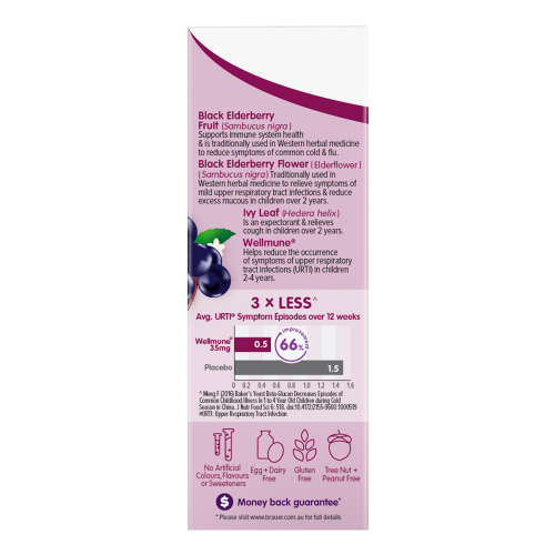 Brauer Sambucus Cold & Flu Forte For Kids 100mL