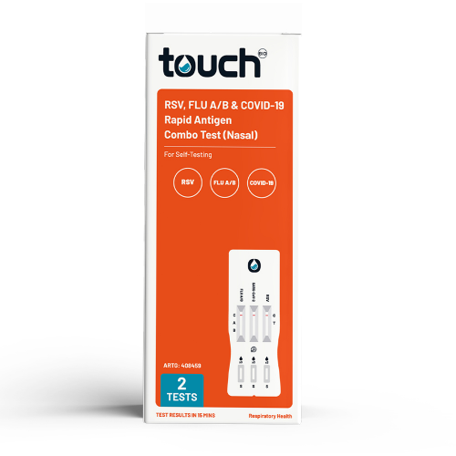 TouchBio RSV, Flu A/B & COVID19 Rapid Antigen Combo Test (Nasal) 2 Pack
