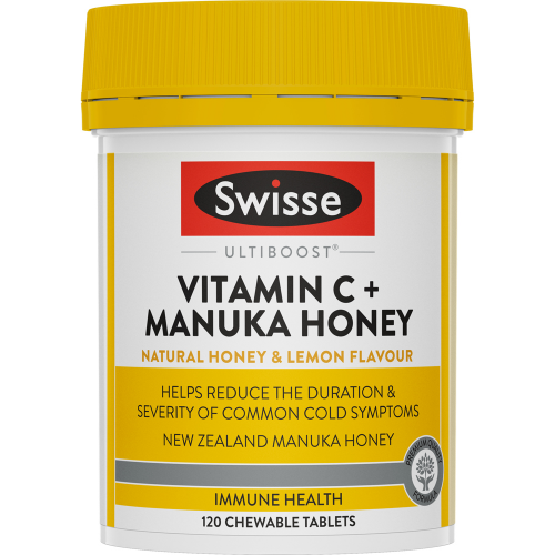 Swisse Ultiboost Vitamin C + Manuka Honey 120 Tablets