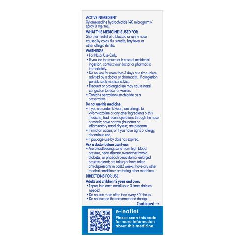 Otrivin Nasal Spray Adult 10mL