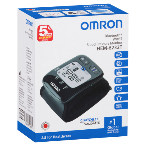 Omron HEM6232T Bluetooth B/P Monitor Wrist
