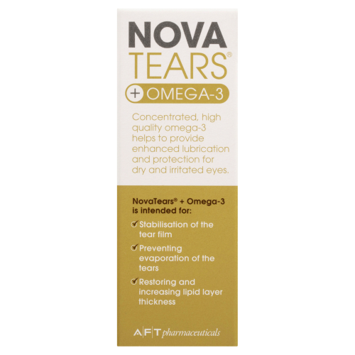 Nova Tears + Omega3 Lubricating Eye Drops 3mL