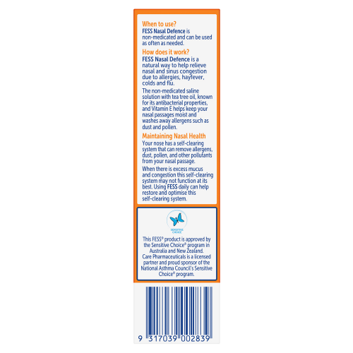 FESS Nasal Defence Saline Spray 30mL