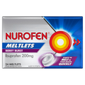 Nurofen Meltlets Berry Burst Ibuprofen 200mg 24 Tablets